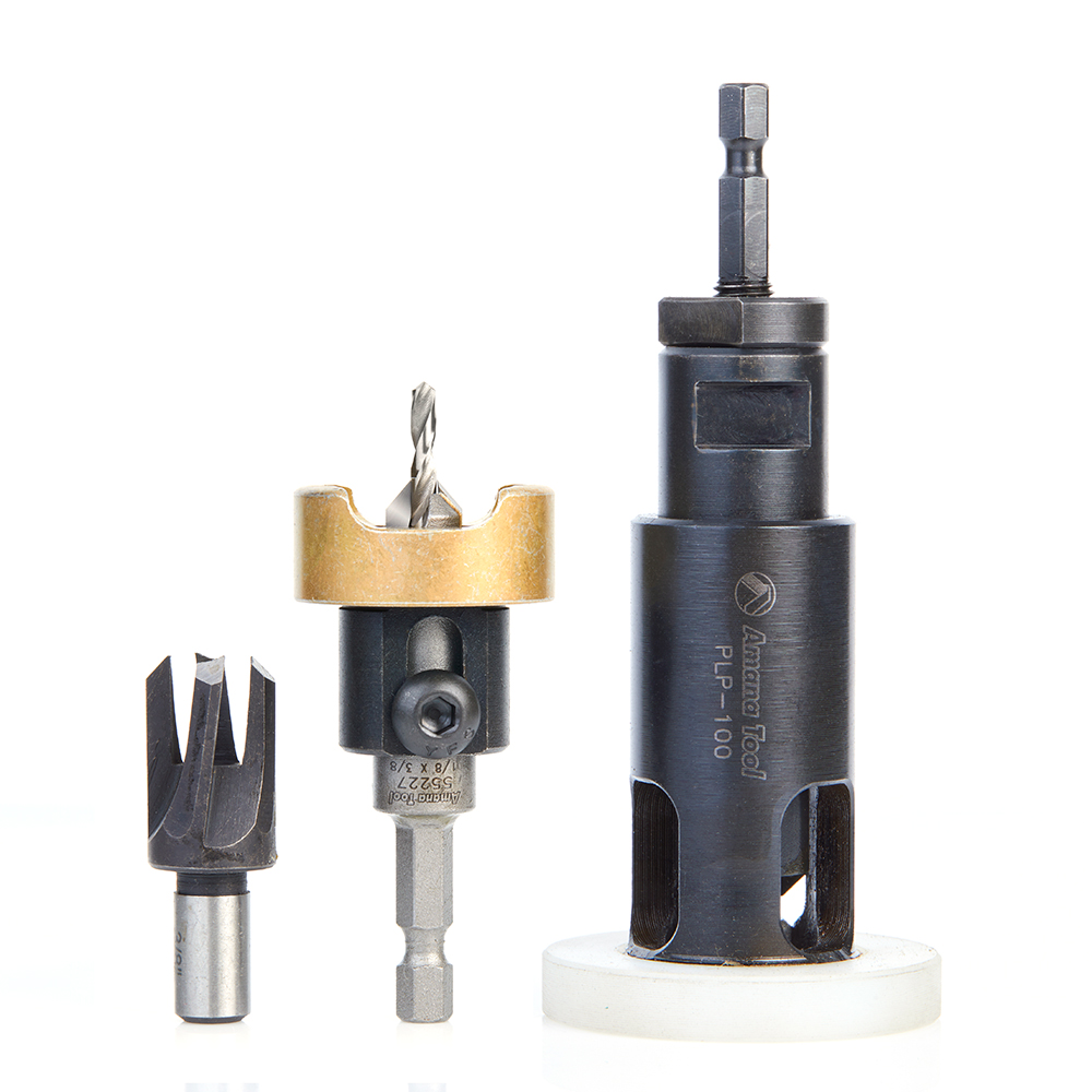 AMS-306 3-Pc Countersink, Plug Cutter and Plug Planer Pack