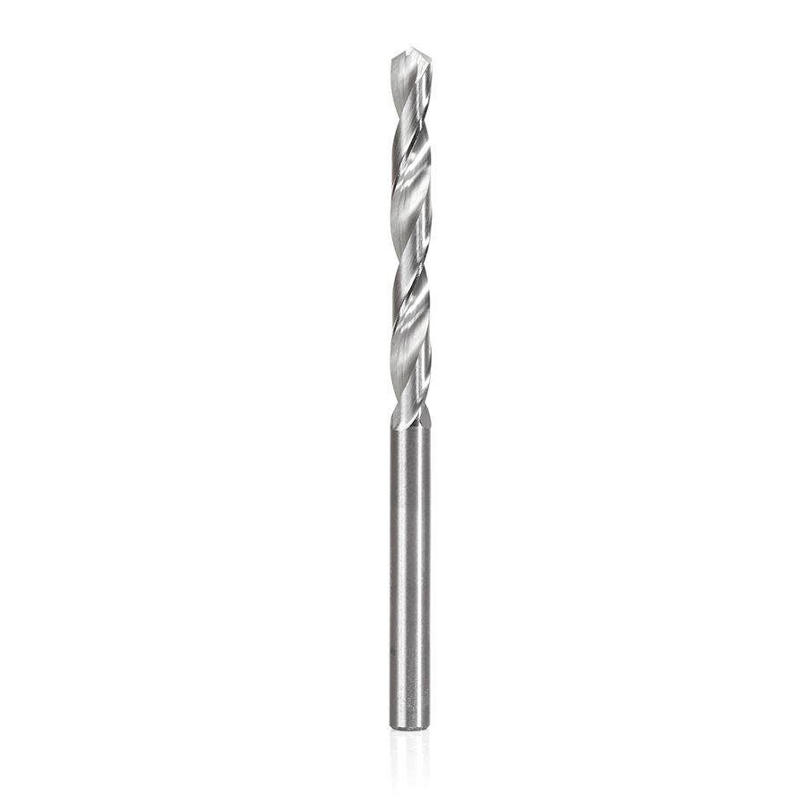 SCFD-102 Solid Carbide CNC 4 Facet 118 Deg Drill Point 5/32 Dia x 1-3/8 x 5/32 Shank x 2-1/2 Inch Long