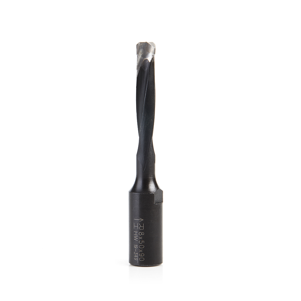 316028 Carbide Tipped 2 Flute RH Rotation Bit for DominoÂ®, Joining Machine for FestoolÂ®, 8mm Dia x 50mm x 90mm Long