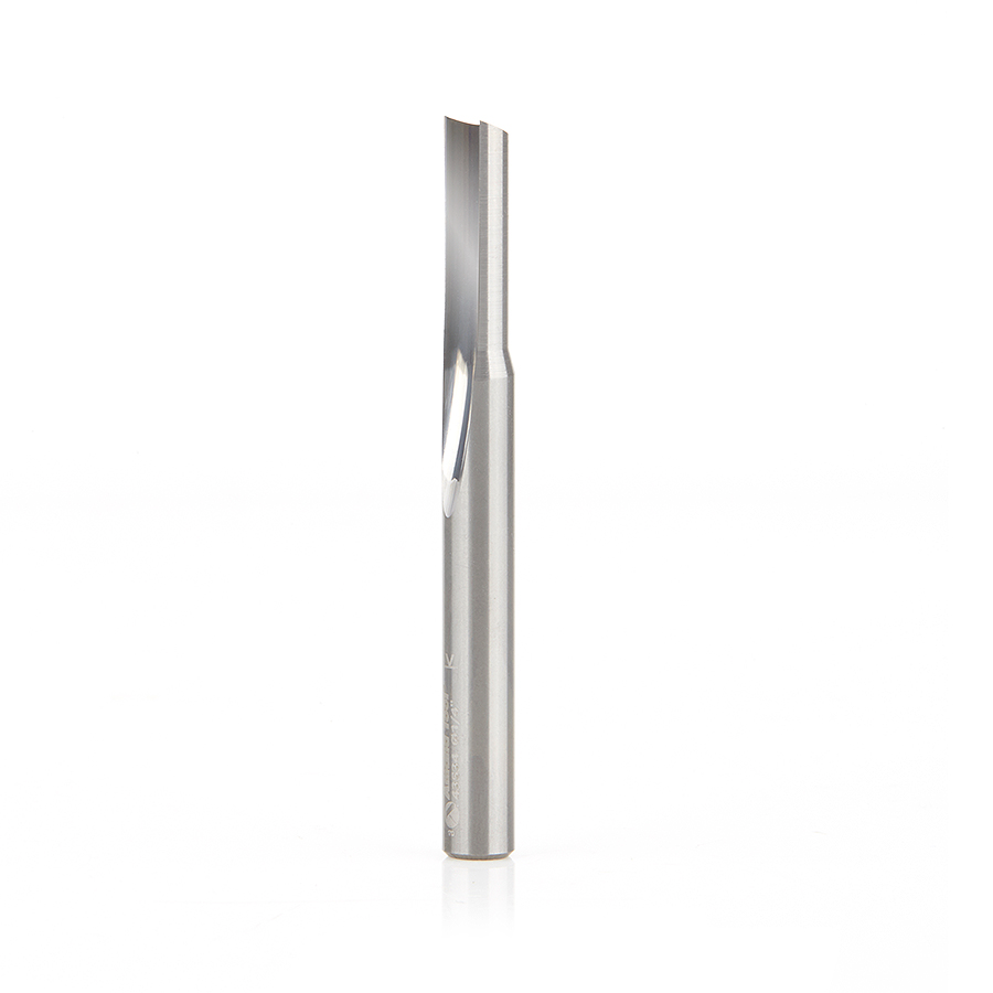 43534 Solid Carbide Single ‘O’ Flute Straight Grind Aluminum Cutting 1/4 Dia x 3/4 x 1/4 Inch Shank