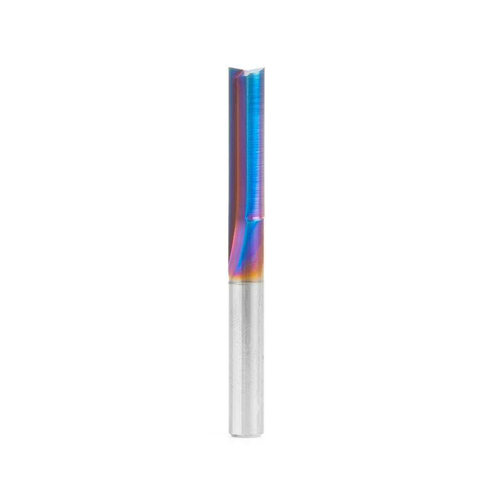 43608-K Solid Carbide Spektra™ Extreme Tool Life Coated Double Straight ‘V’ Flute, Plastic Cutting 1/4 Dia x 1 x 1/4 Inch Shank