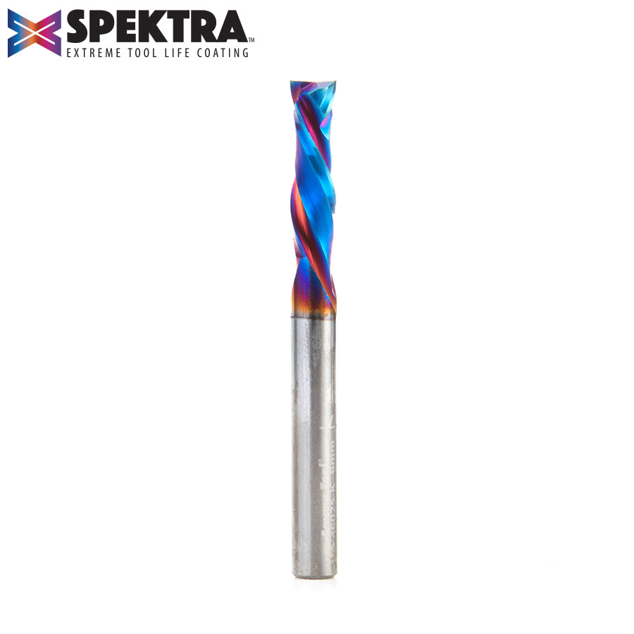 46025-K CNC Solid Carbide Spektra™ Extreme Tool Life Coated Mortise Compression Spiral 6mm Dia x 22mm x 6mm Shank