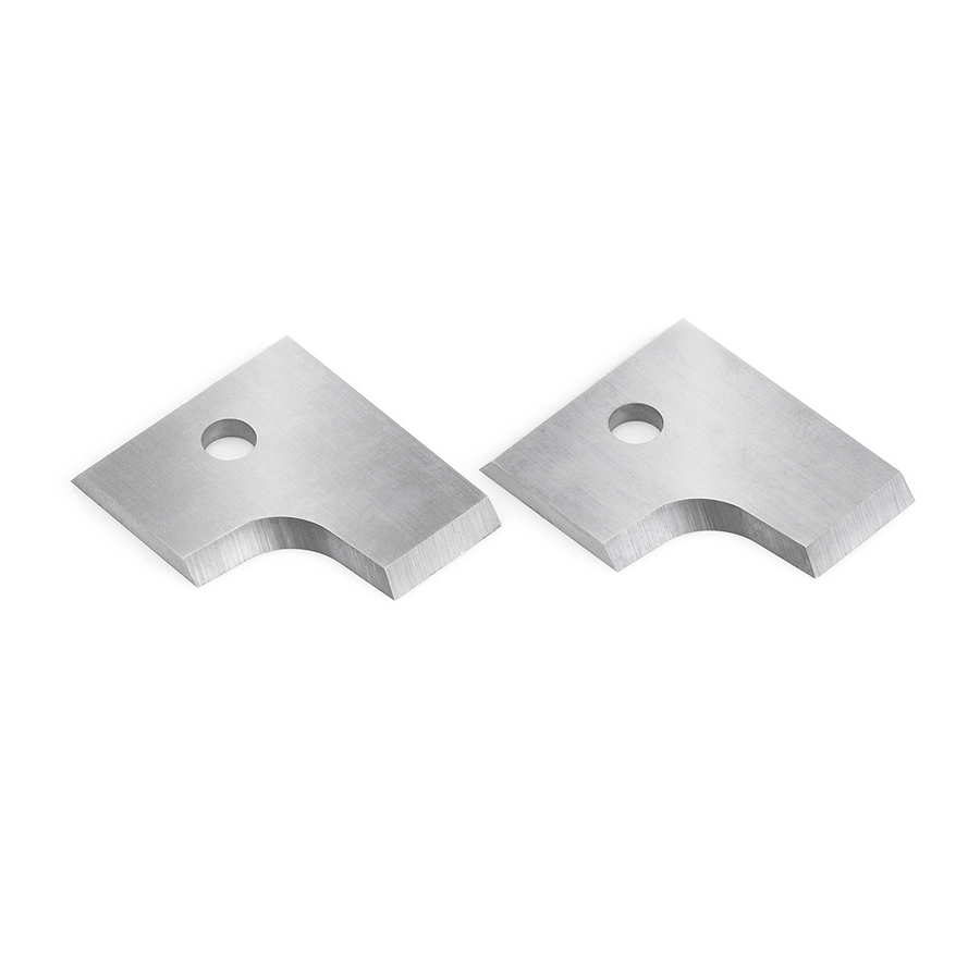 RCK-284L Pair of Solid Carbide Insert Knives 5mm Radius for Double Rounding & Chamfering System RC-2204