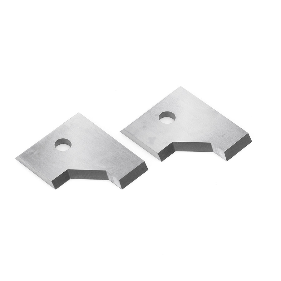 RCK-290L Pair of Solid Carbide Insert Knives 45 Degree Angle for Double Rounding & Chamfering System RC-2212