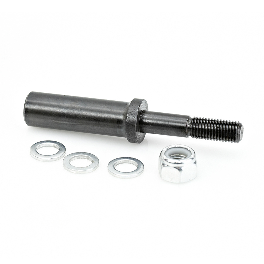 47612 Router Arbor with Hex Nuts and Washers 5/16-24 NF Dia x 1-3/8 Height x 1/2 Inch Shank