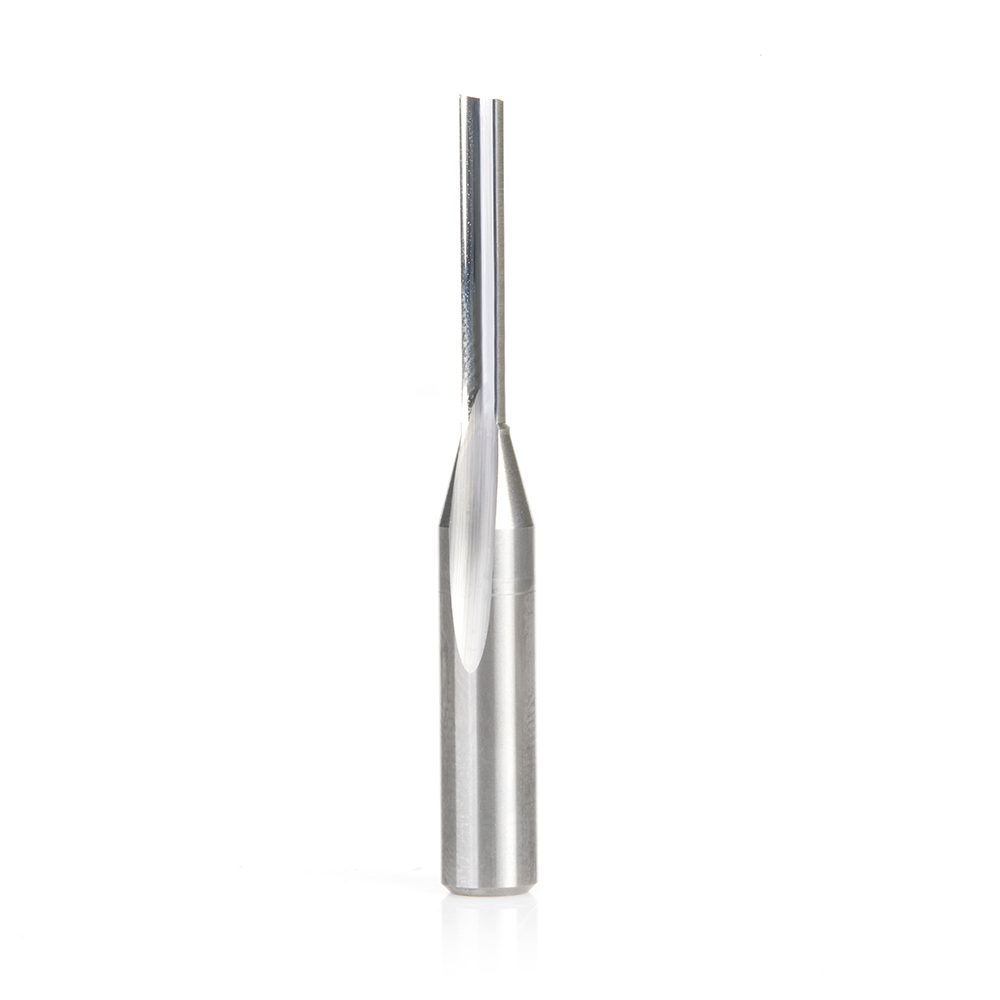 43531 Solid Carbide Single ‘O’ Flute Straight Grind Aluminum Cutting 1/8 Dia x 13/16 x 1/4 Inch Shank