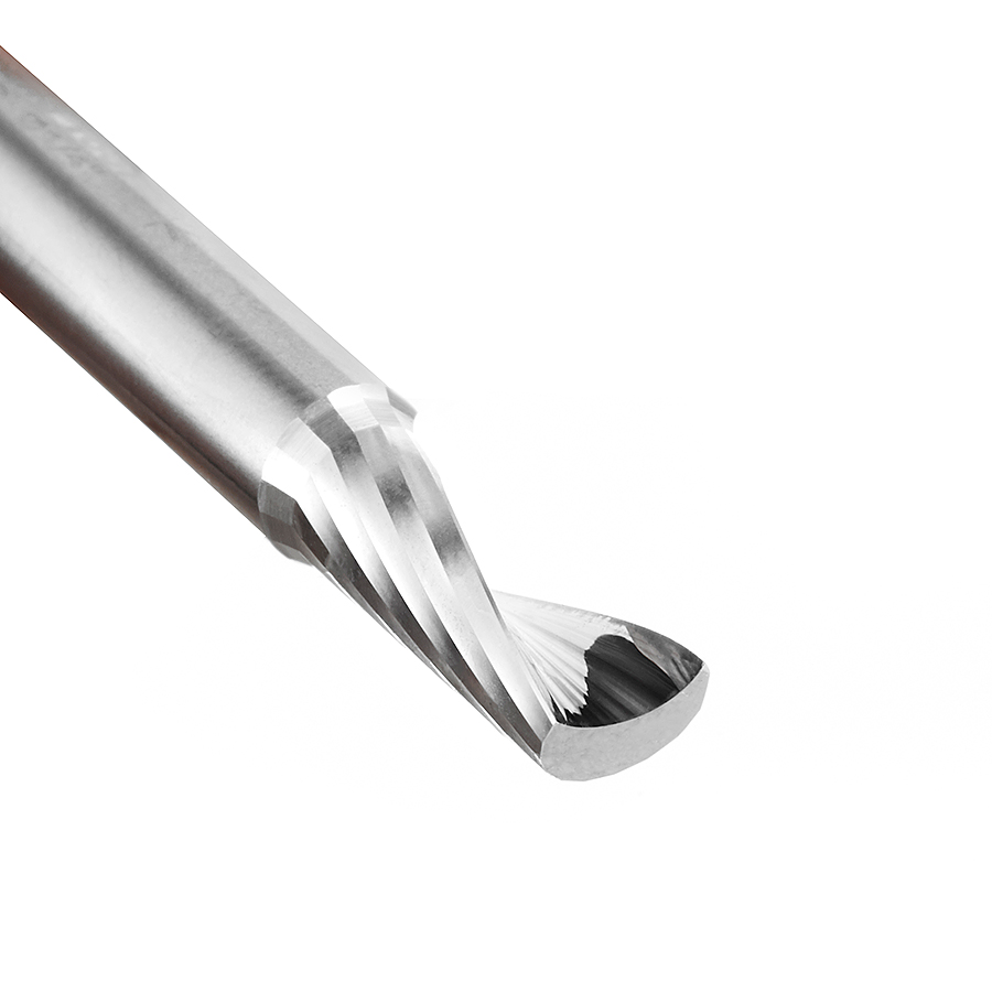 51402-Z Solid Carbide CNC Spiral ‘O’ Flute, Aluminum Cutting 1/4 Dia x 5/8 x 1/4 Shank Up-Cut ZrN Coated Router Bit