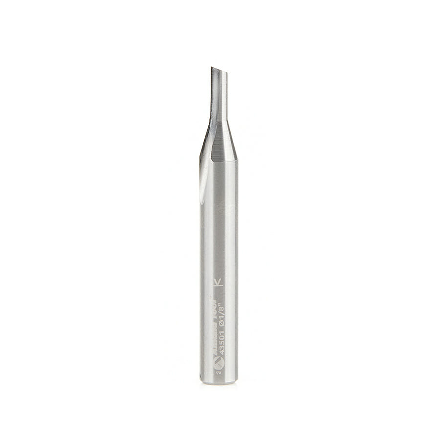 Solid Carbide Single ‘O’ Flute Plastic Cutting 1/8 Dia x 5/16 x 1/4 Inch Shank