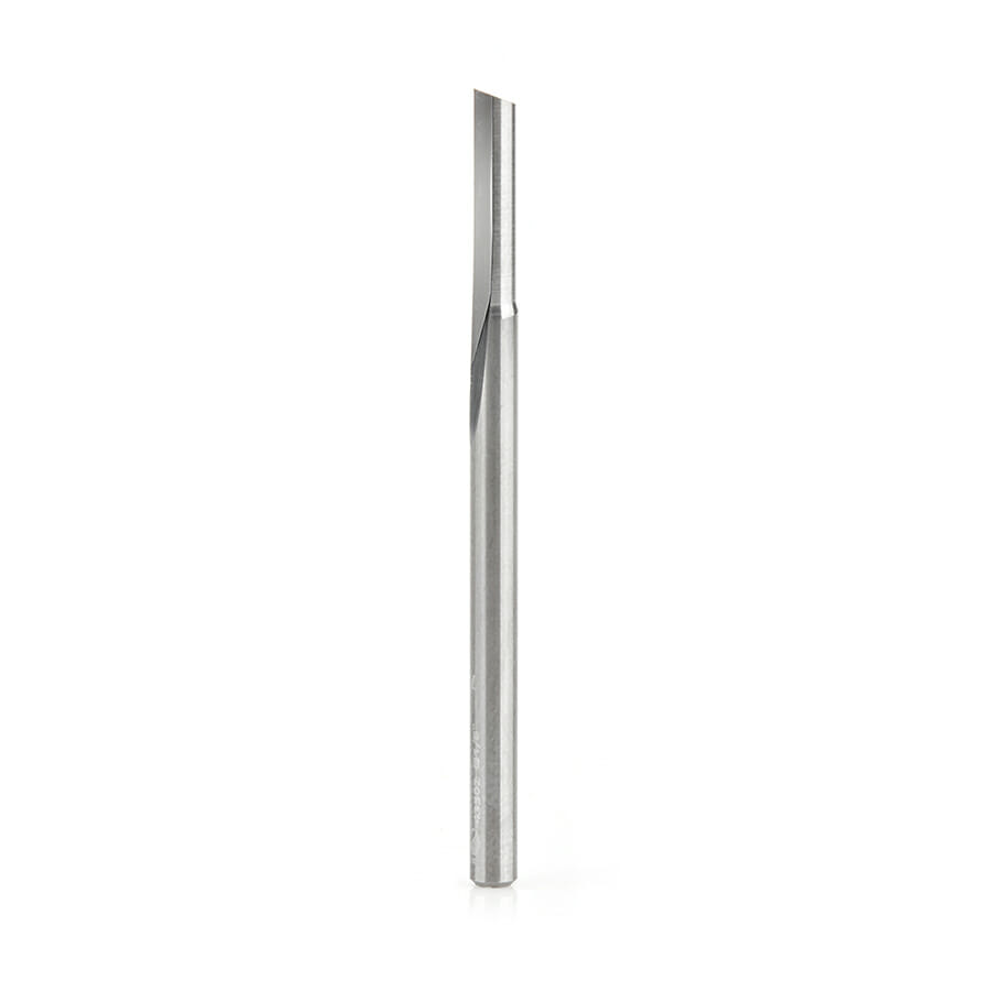 Solid Carbide Single ‘O’ Flute Plastic Cutting 1/8 Dia x 1/2 x 1/8 Inch Shank