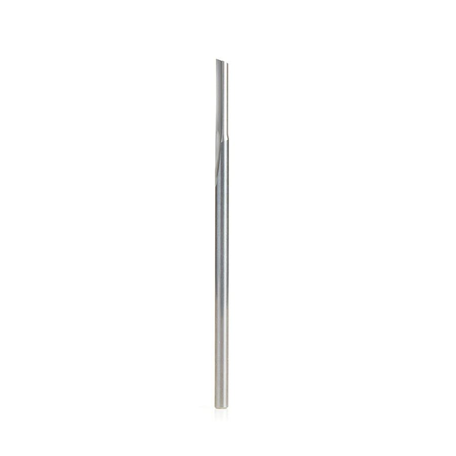 Solid Carbide Single ‘O’ Flute  Plastic Cutting 1/8 Dia x 5/8 x 1/8 Inch Shank