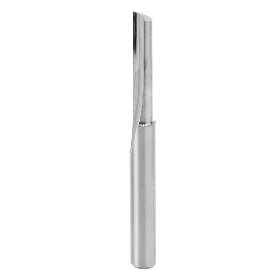Solid Carbide Single ‘O’ Flute  Plastic Cutting 1/4 Dia x 1 Inch x 1/4 Shank