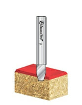 Solid Carbide Combination Flush and 7 Degree Bevel Trimmer Router Bits