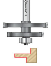 Offset Mortise-And-Tenon Router Bits for Mission Style Glass Doors
