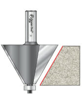 Chamfer Router Bits with Ultra-Glide Ball Bearing Guide