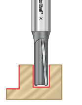 Production Shear Straight Plunge Router Bits