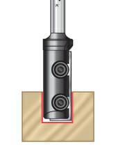 In-Tech Straight Plunge Insert Router Bits