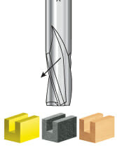 Solid Carbide Slow Spiral Router Bits